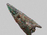 Aeg B 9  Aeg B 9, Sakkarah, Neues Reich oder später, Blattpfeilspitze, Bronze, L 4,7 cm, B 2,0 cm, T 0,9 cm : Bestandskatalog Ägypten, Museumsfoto: Claus Cordes